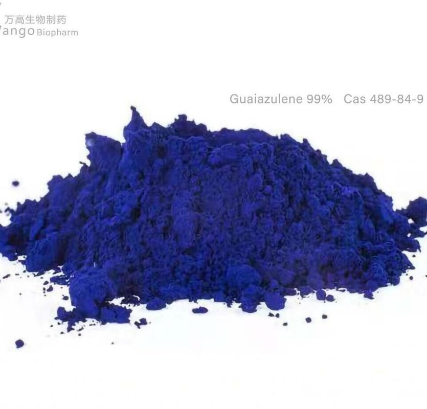 Guaiazulene 99% Anti Inflammatory Agents Supplements Cas 489-84-9 Api Pharma